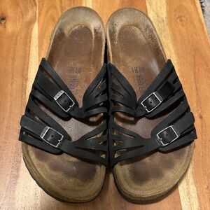 Birkenstock Siena Suede Sandals – Black, Size 39 (8/8.5)